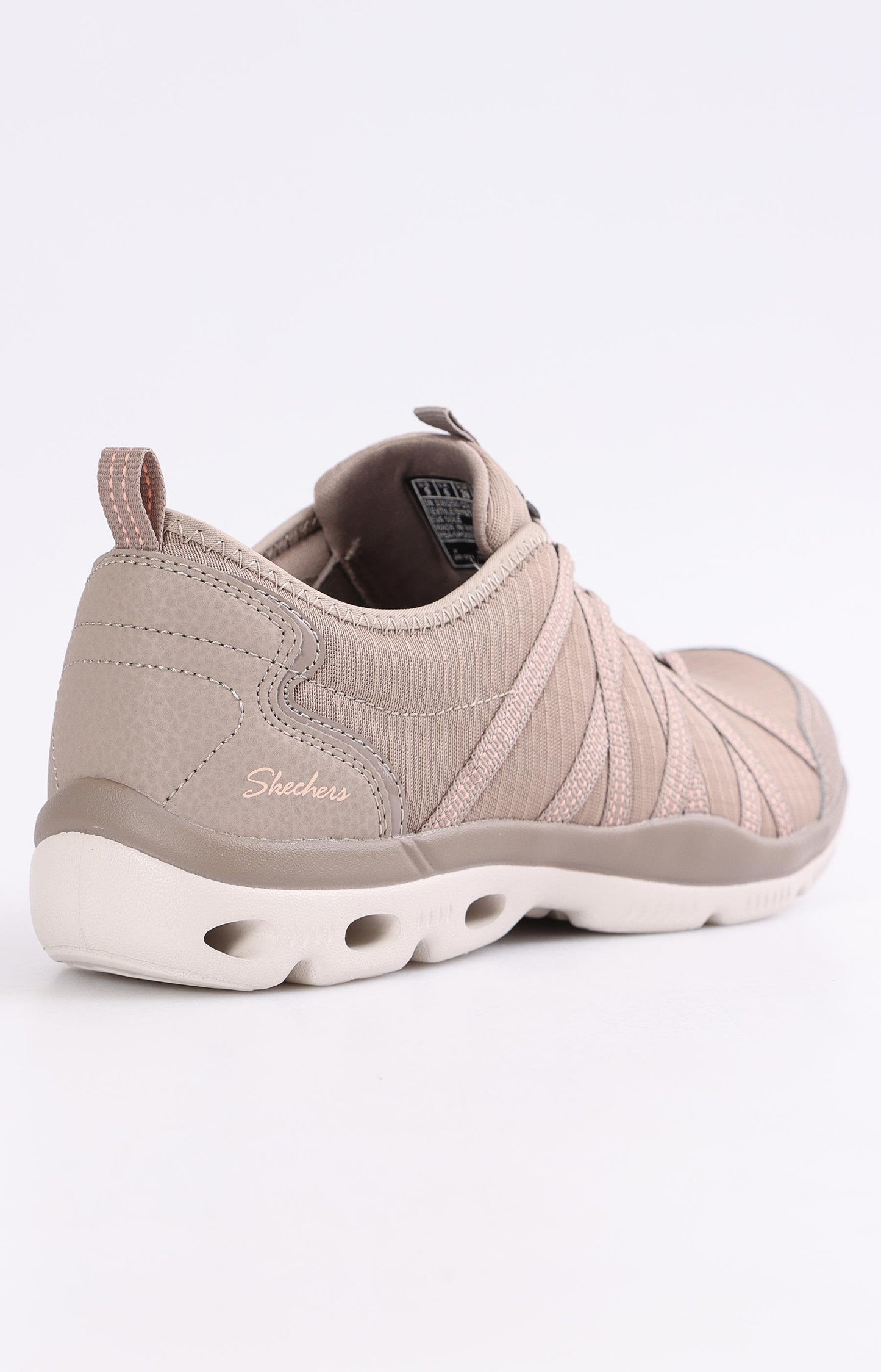 Ladies Glide Step Beyond Sneakers - Taupe