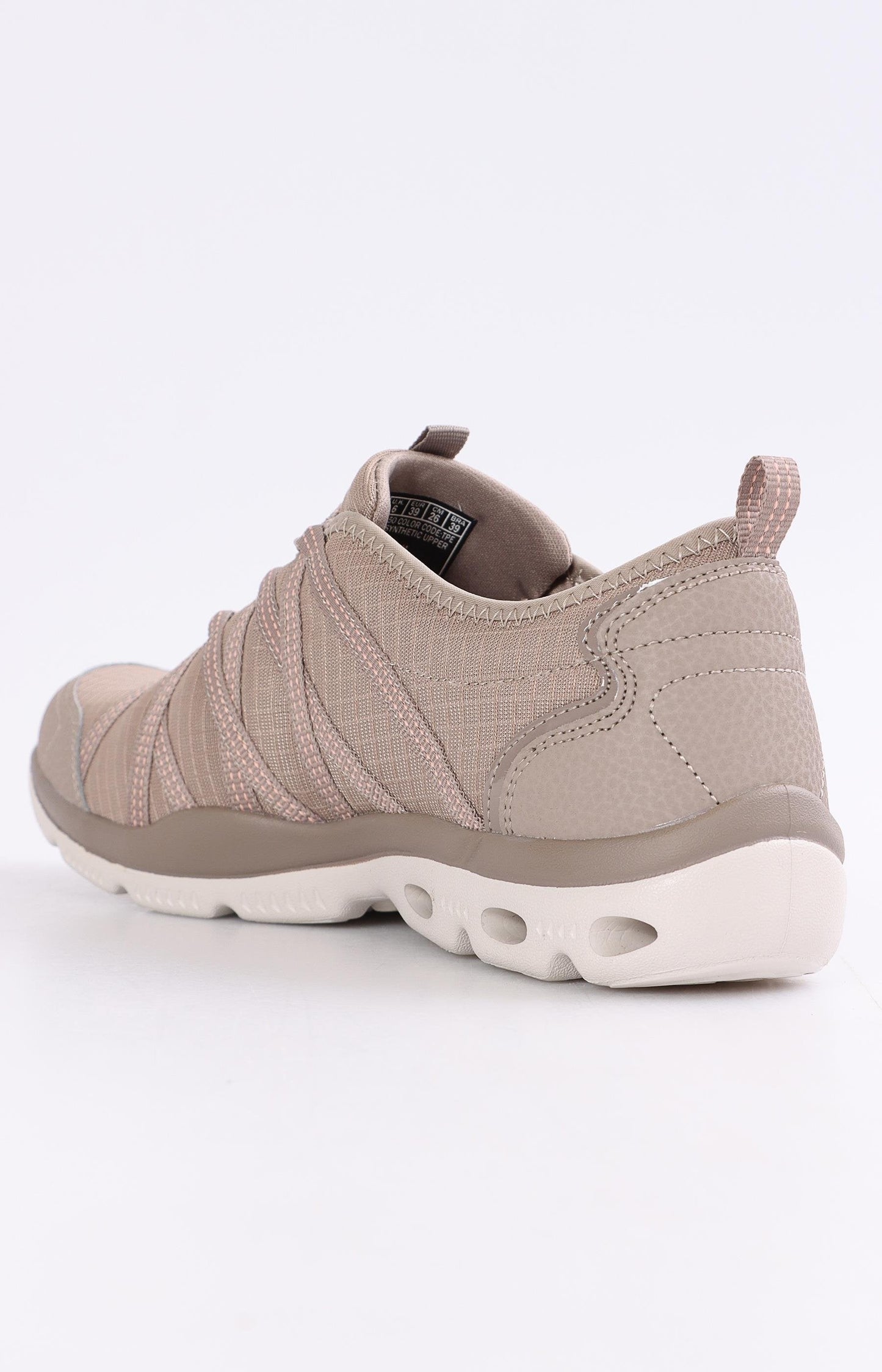 Ladies Glide Step Beyond Sneakers - Taupe