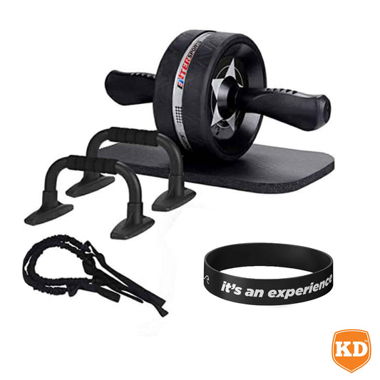 Killer Deals Home Fitness 6 in 1 Abdominal Roller Exercise Kit