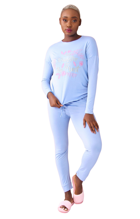 Ladies' Pyjama Set - Light Blue