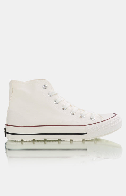 Youth High Top Sneakers - White