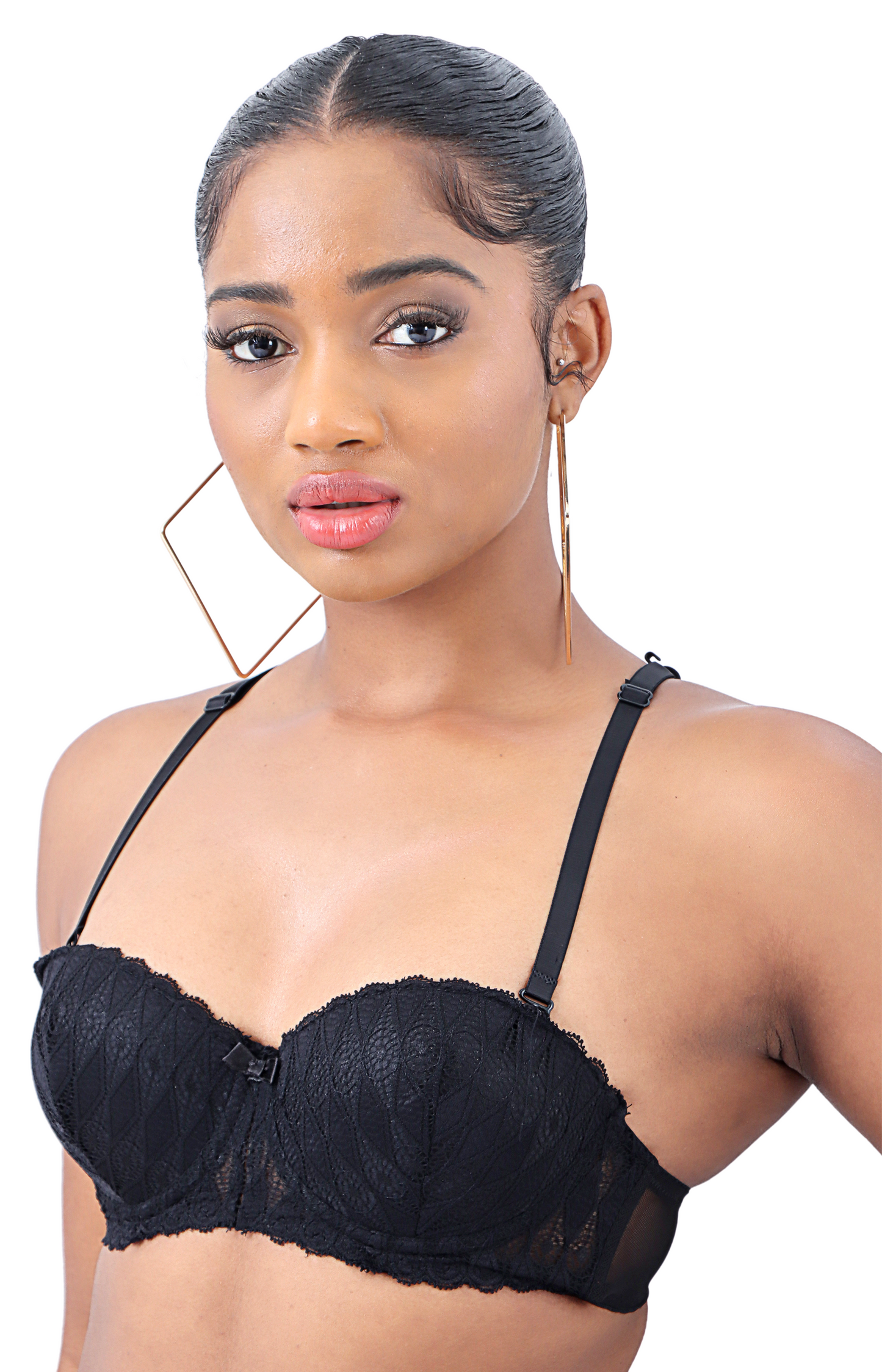 Ladies Lace Bra - Black