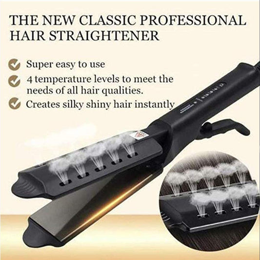 Steamy Four gear temperature adjustable Ceramic Hair Straightener