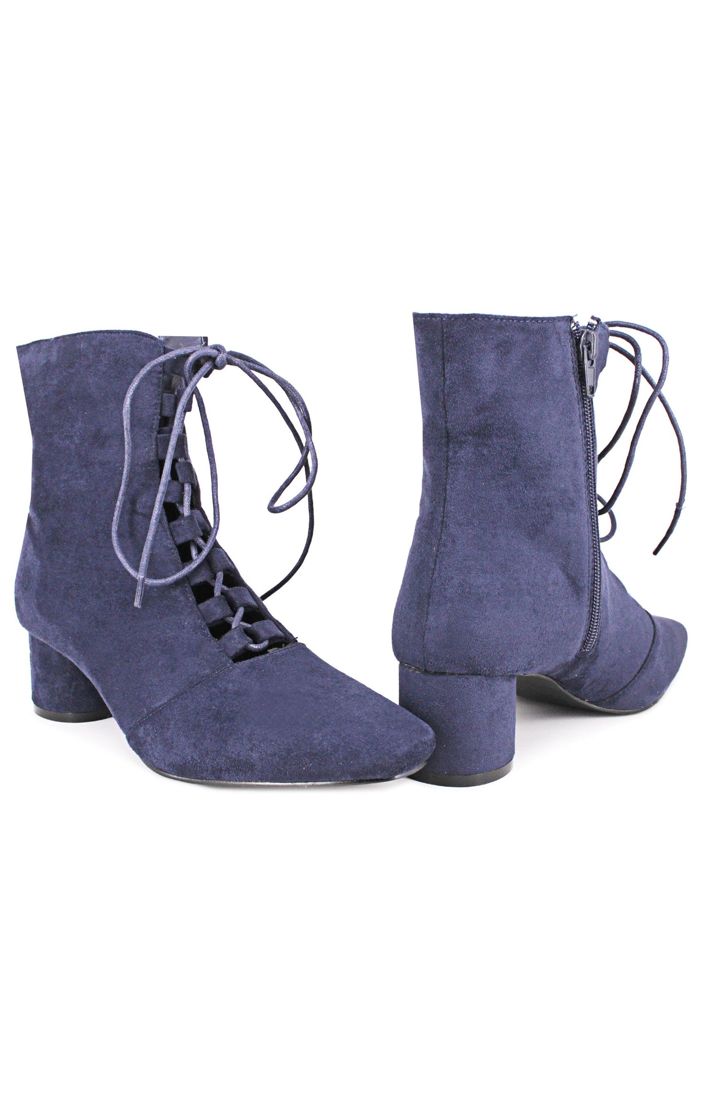 Ladies Ankle Boots - Navy