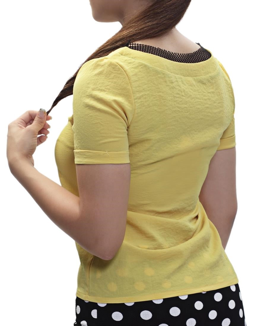 V-Neck Top - Yellow