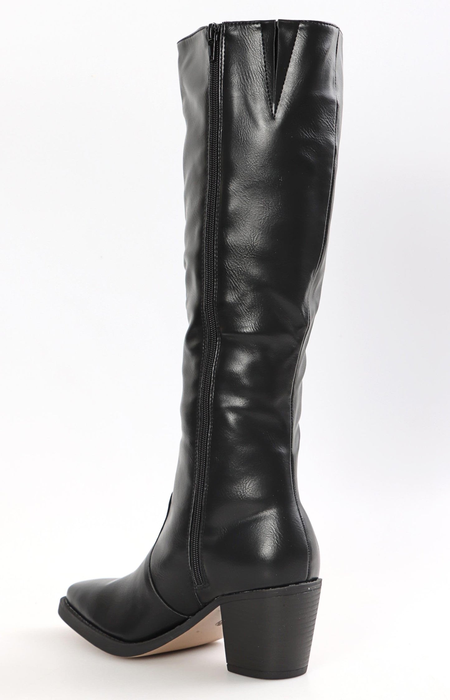 Ladies Knee High Boots - Black