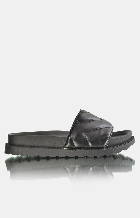 Ladies Flatform Sandals - Black