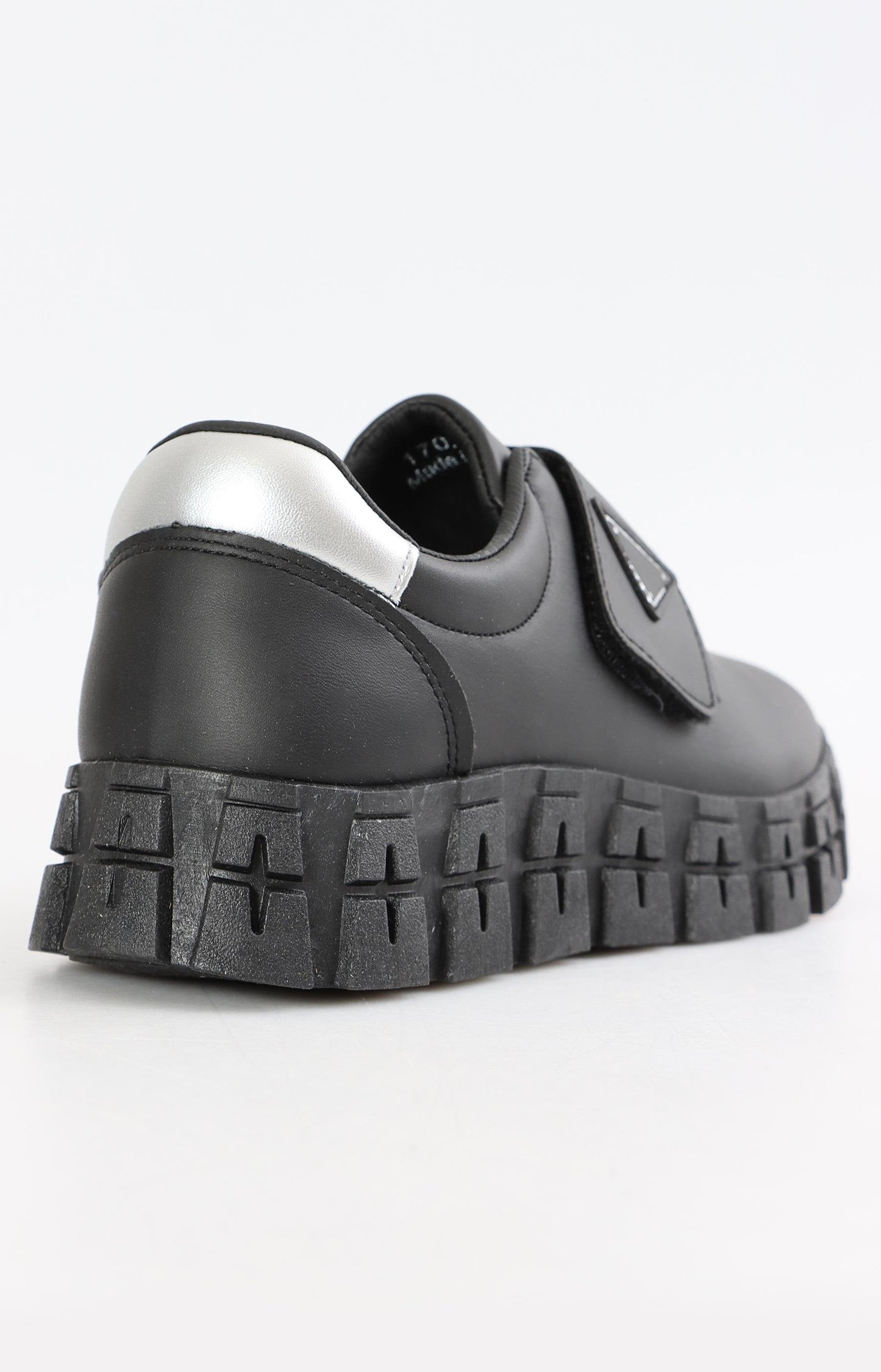 Ladies Strap Detail Sneakers - Black