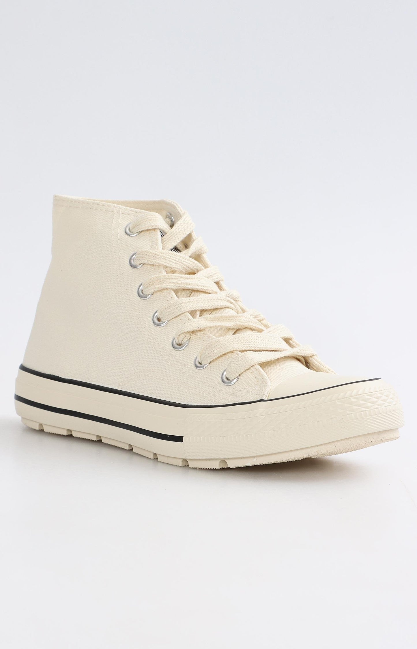 Youth High Top Sneakers - Cream