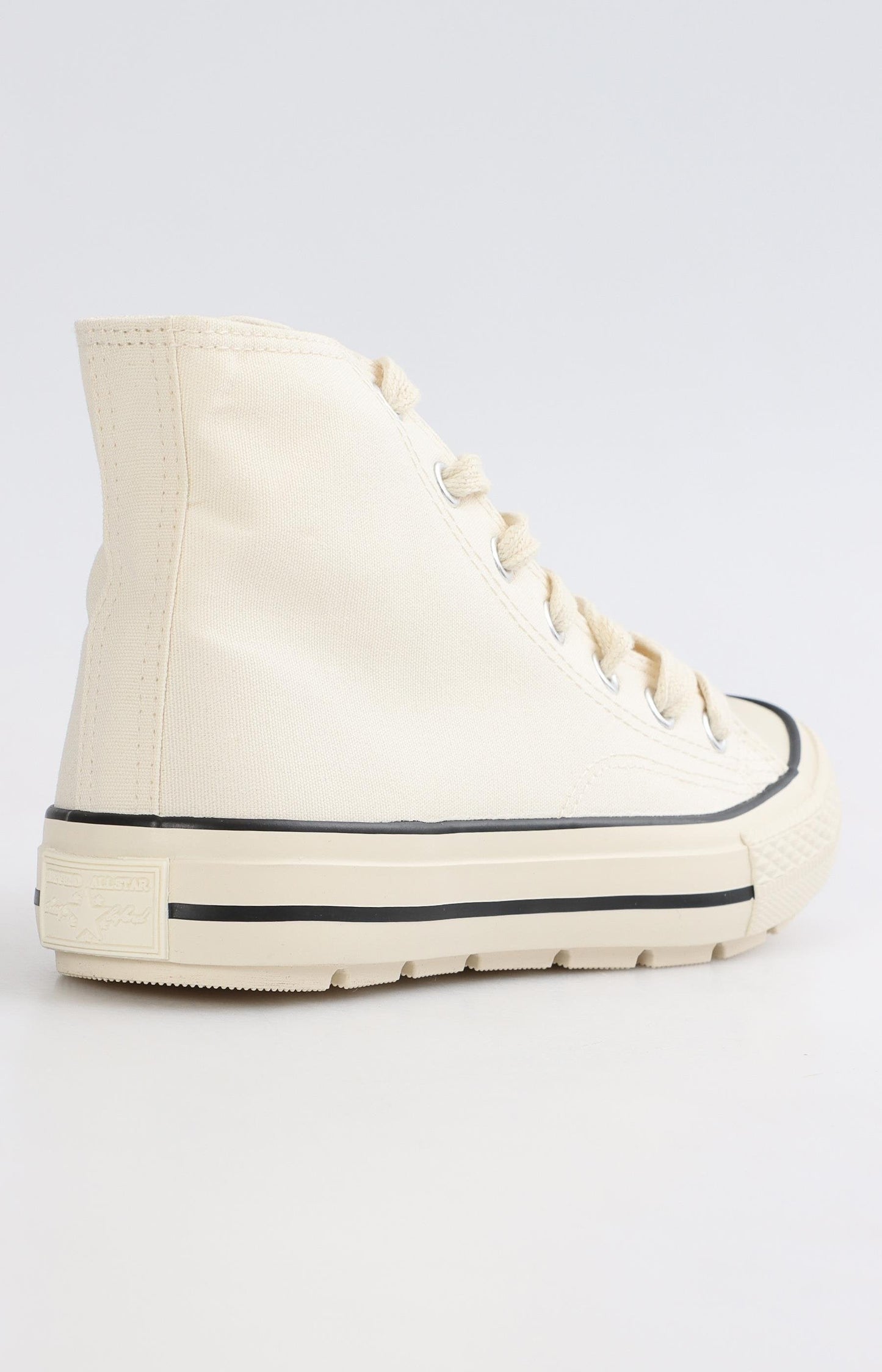 Youth High Top Sneakers - Cream