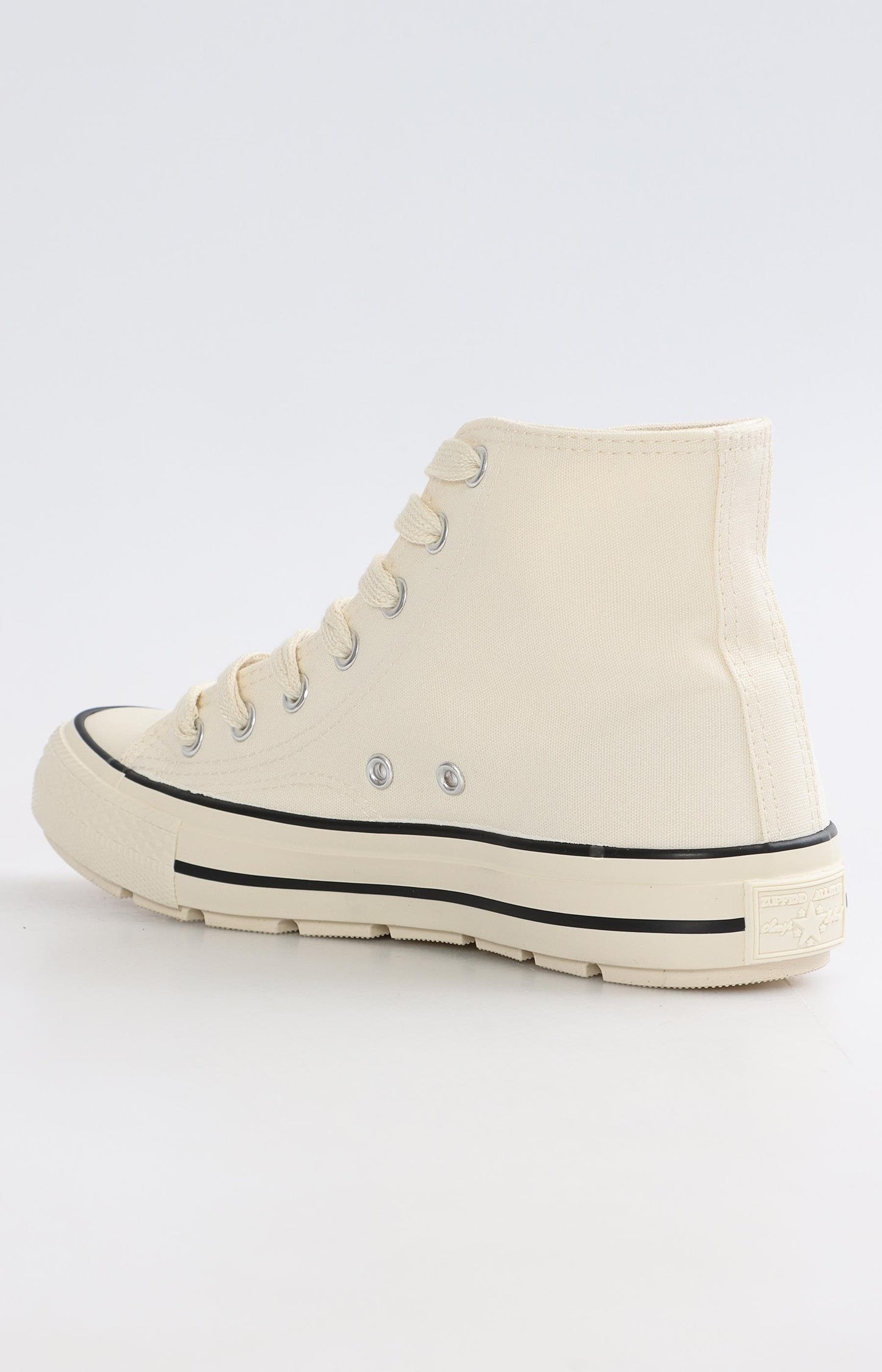 Youth High Top Sneakers - Cream