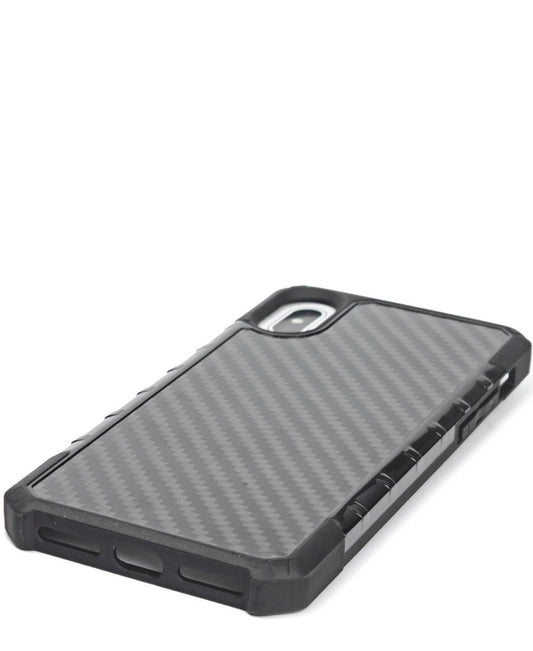 Iphone X Carbon Fibre Cover - Black