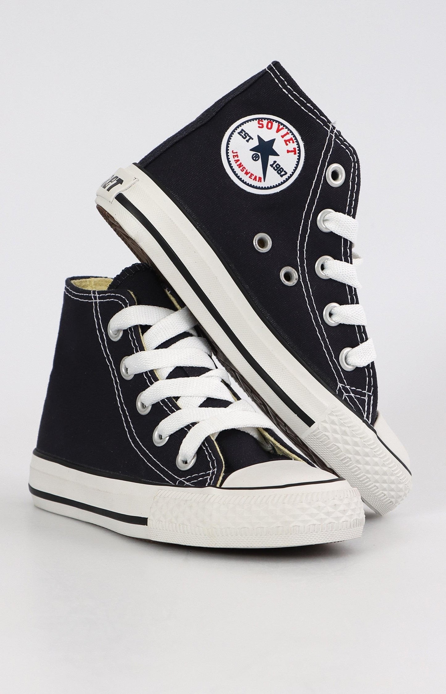 Kids Viper High Sneakers - Navy