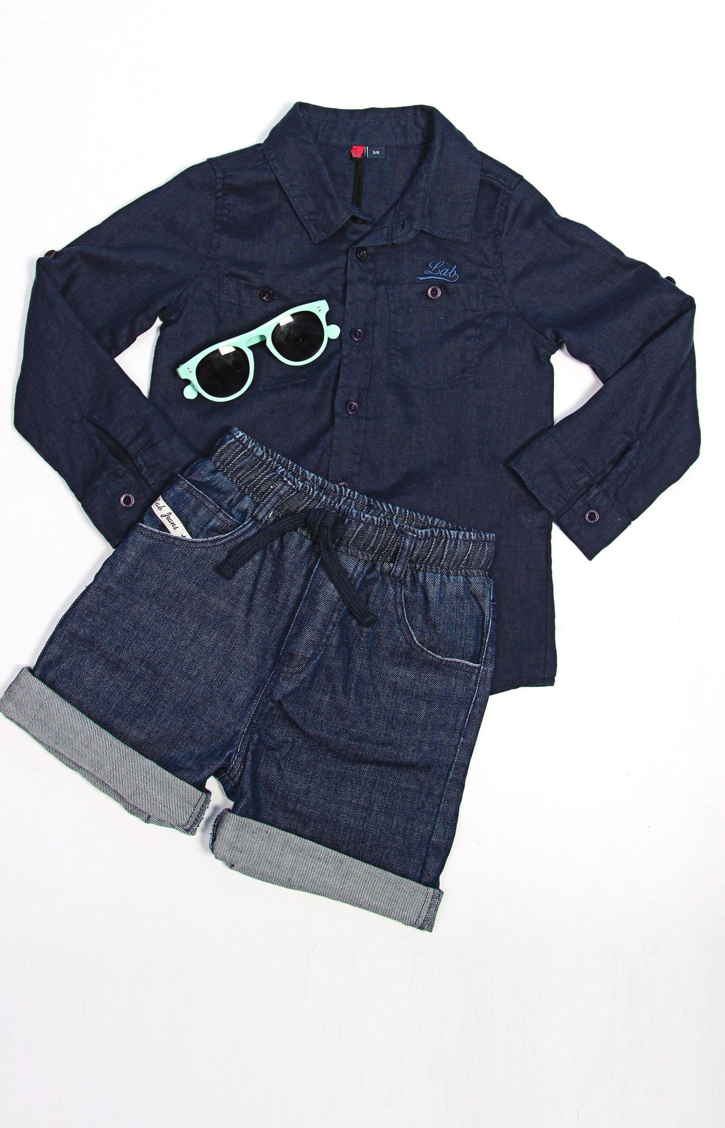 Boys Denim Shirt - Navy