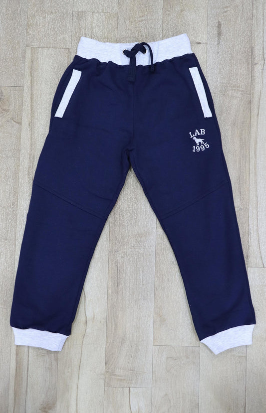 Boys Brushed Fleece Joggers - Navy