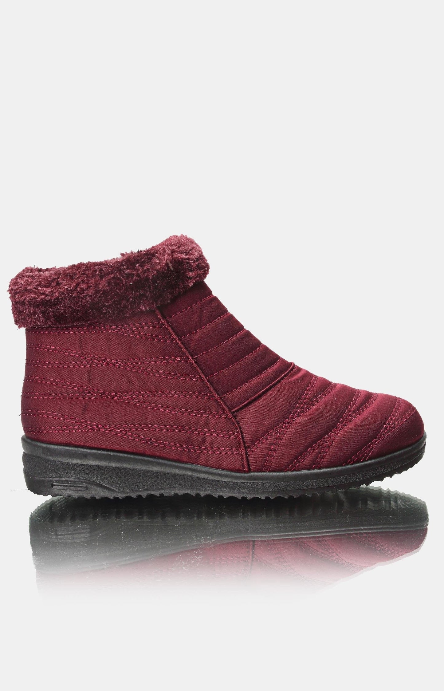 Ladies' Ankle Boots - Burgundy