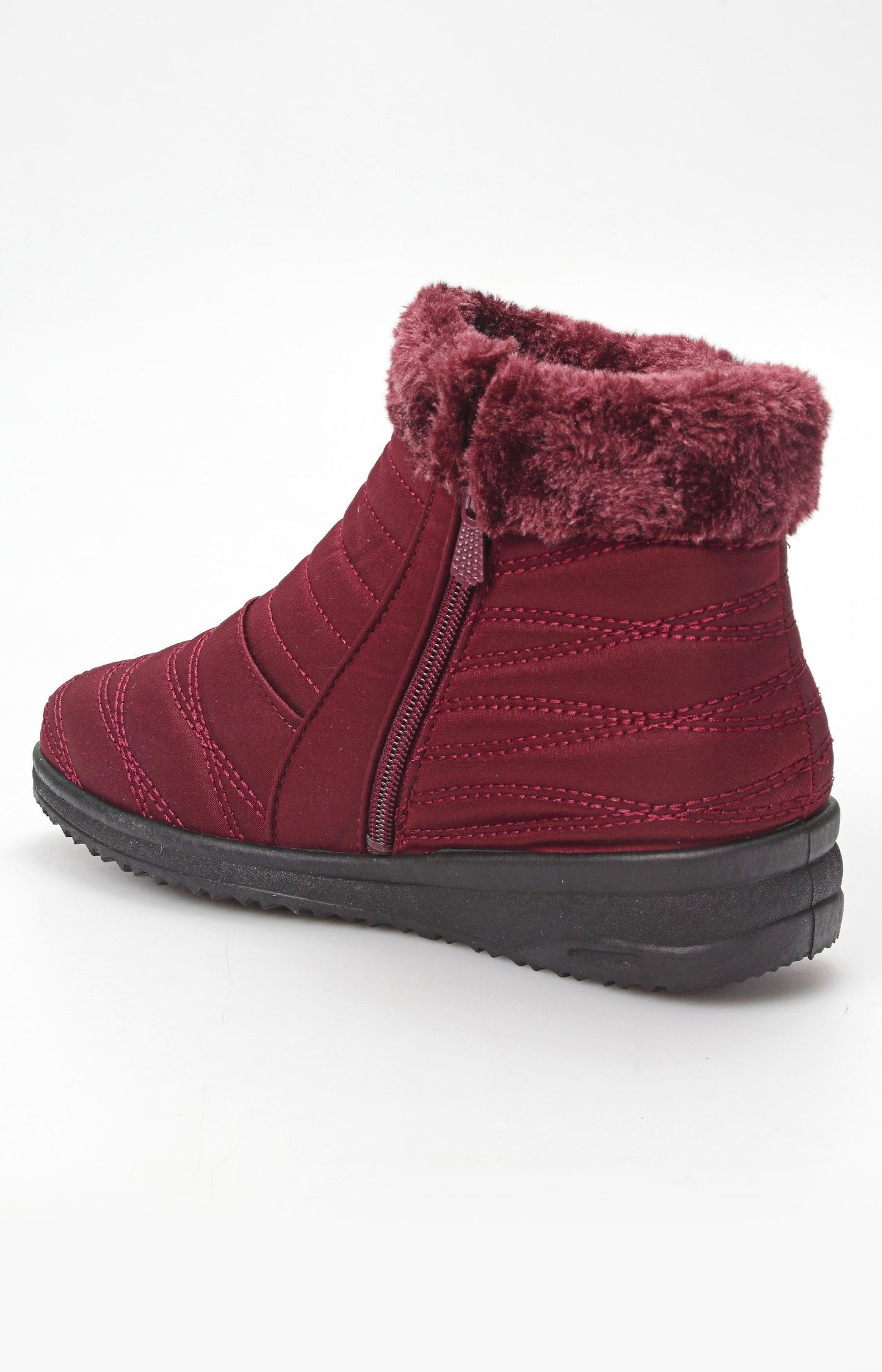 Ladies' Ankle Boots - Burgundy