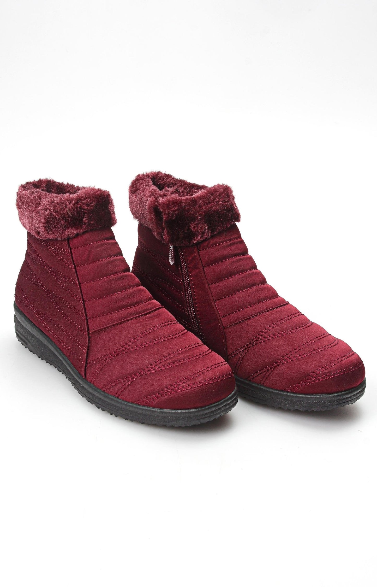 Ladies' Ankle Boots - Burgundy