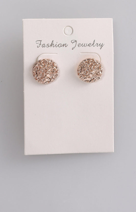 Ladies Stud Earrings - Gold