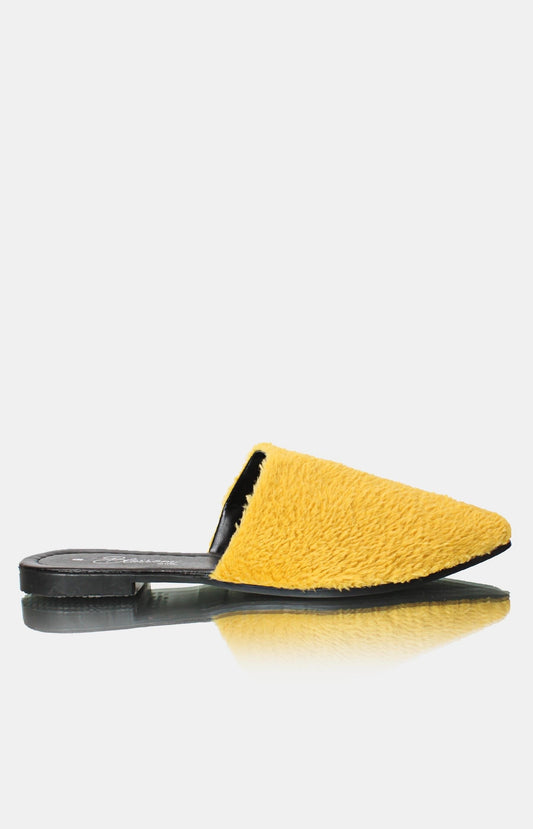 Ladies' Slip On Sandals - Mustard