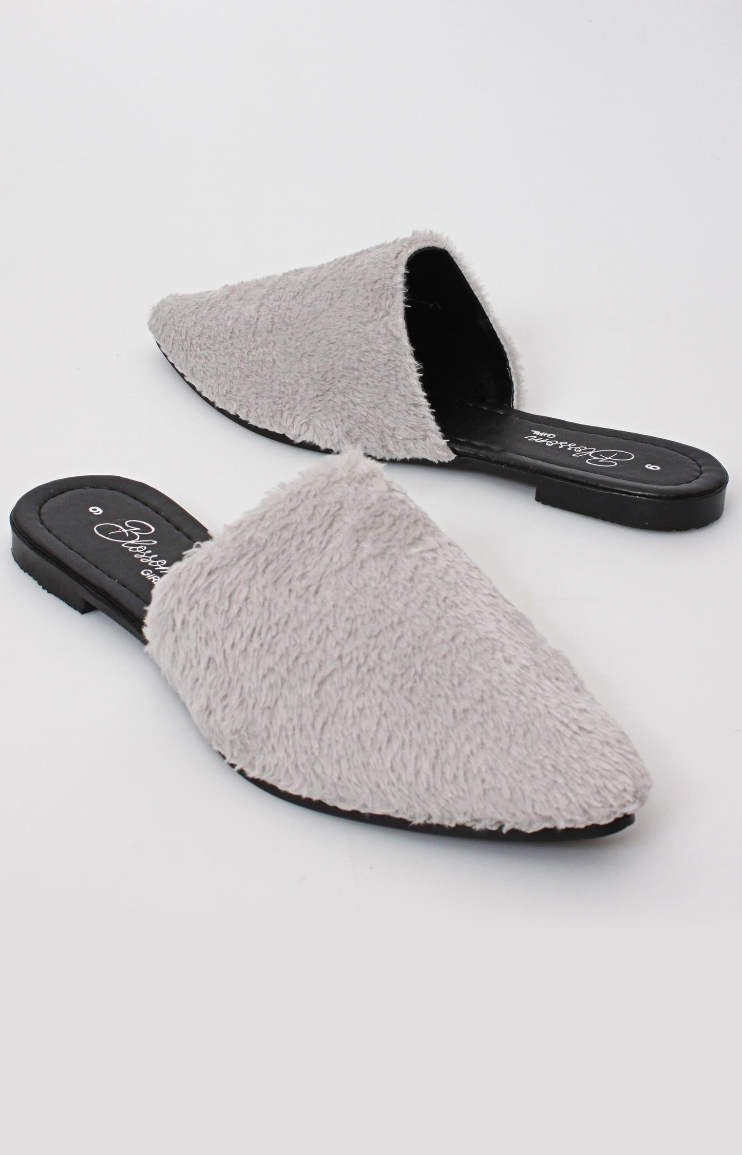 Ladies' Slip On Sandals - Grey