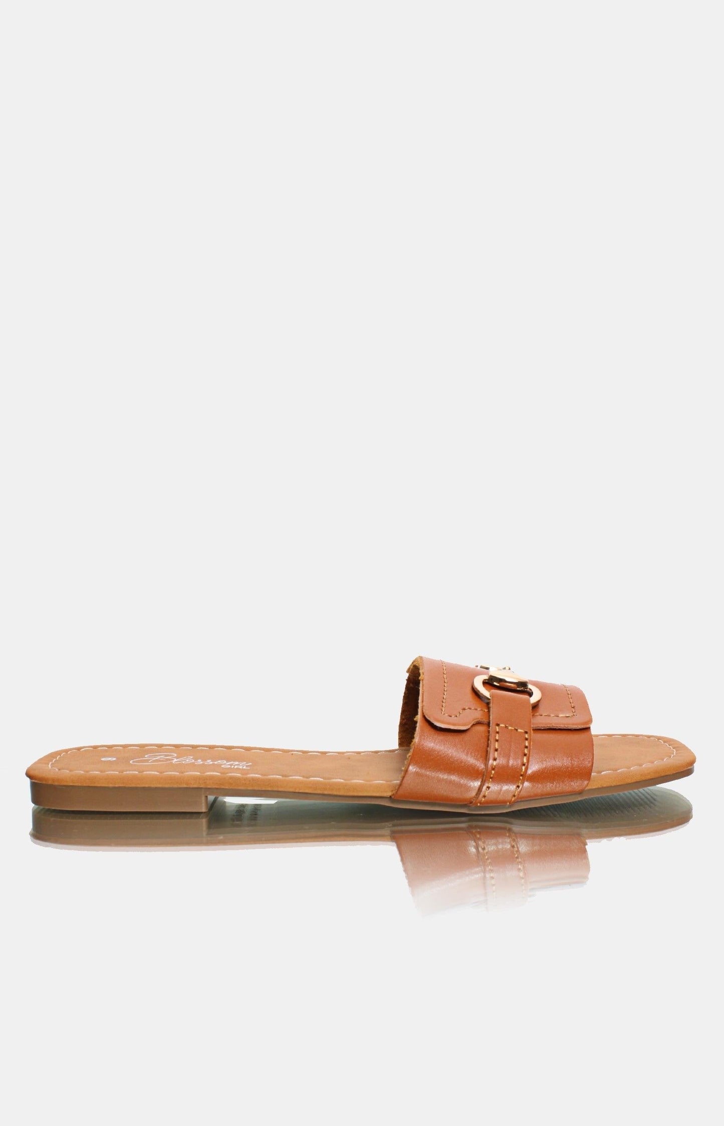 Ladies' Front Strap Sandals - Tan