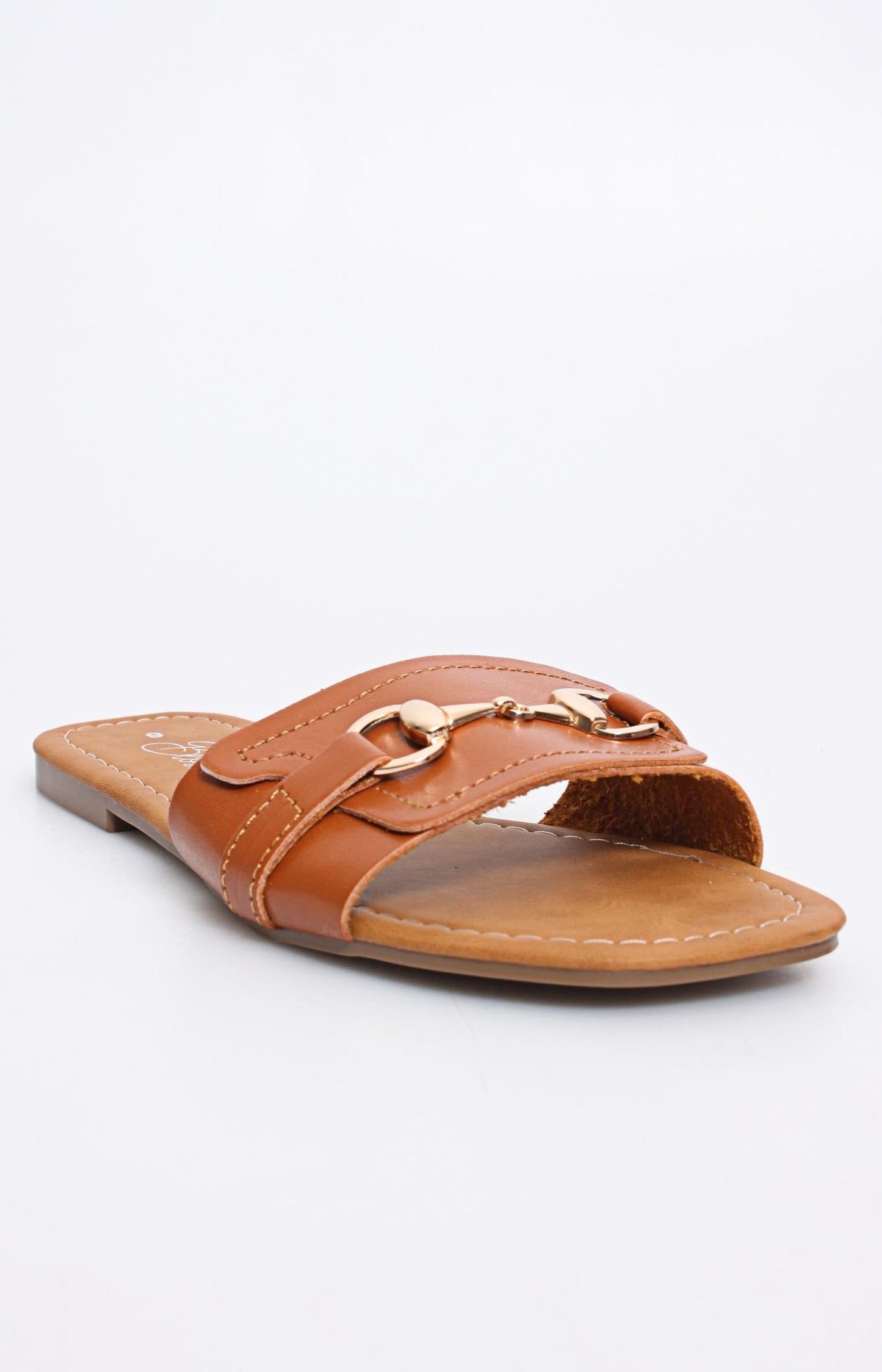 Ladies' Front Strap Sandals - Tan