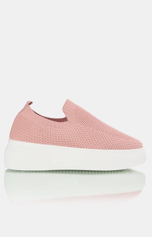 Ladies Slip On Sneakers - Mink