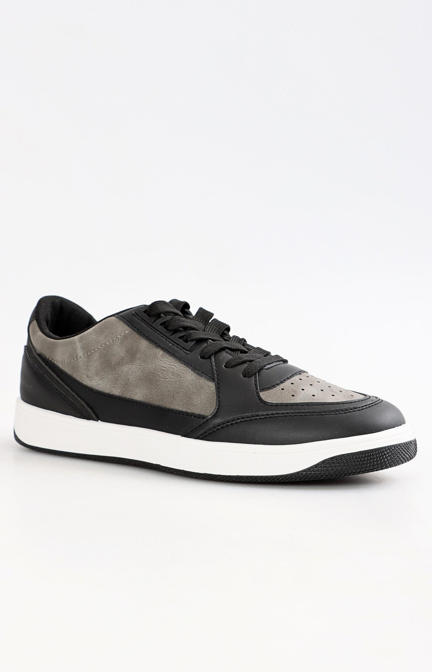 Mens Low Cut Casual Sneakers - Grey-Black