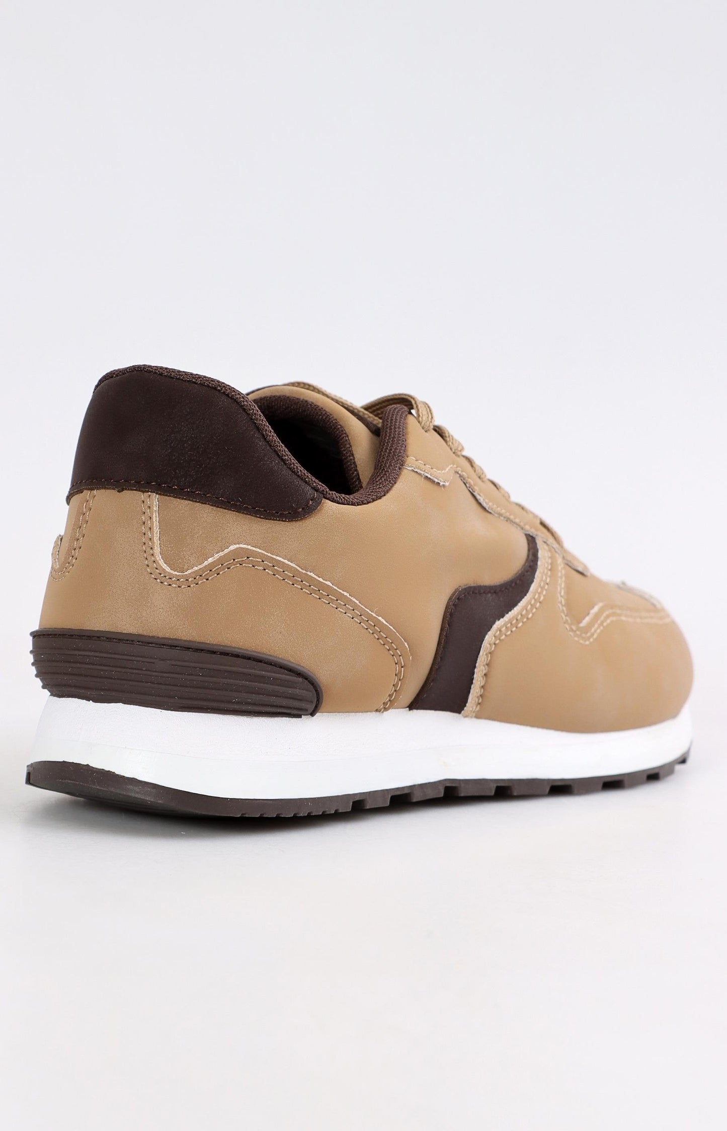 Mens Low Cut Casual Sneakers - Taupe