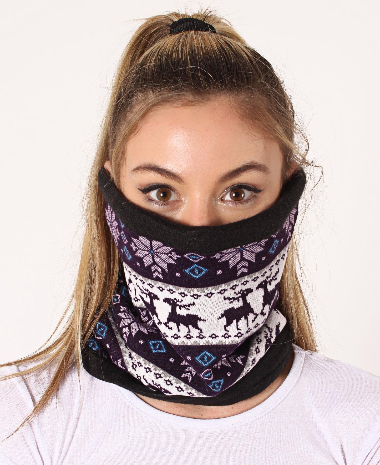 Knitted Snood - Purple