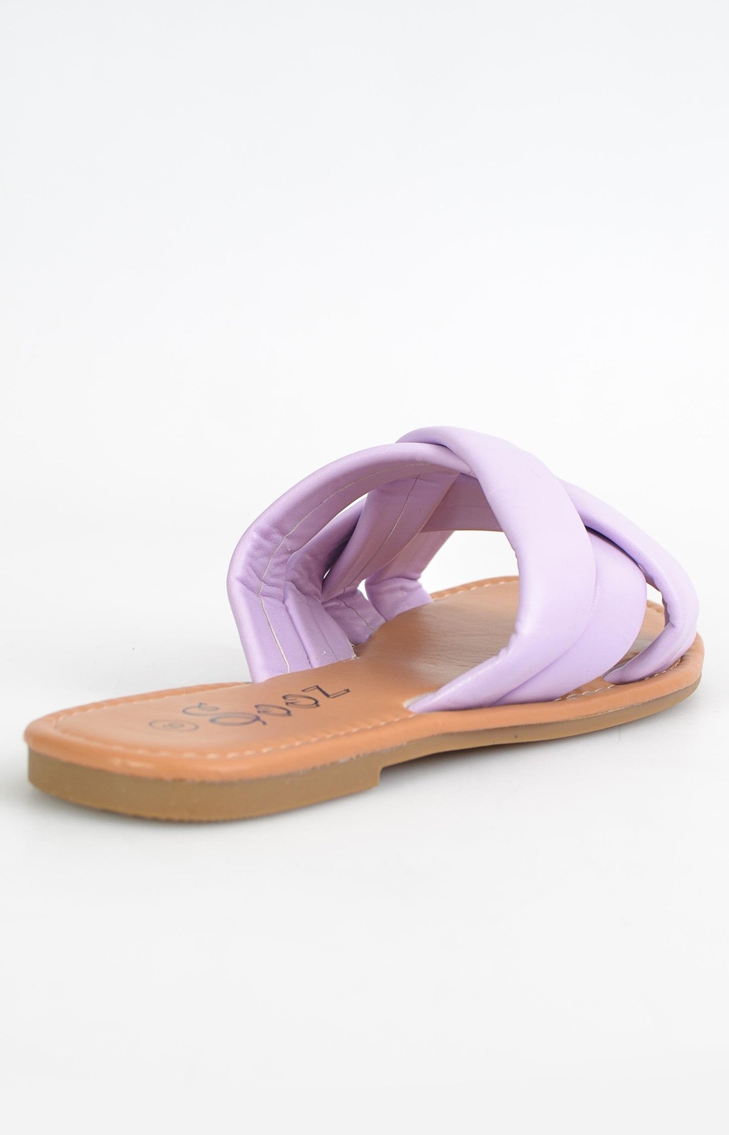 Ladies Strappy Flat Sandals - Lilac