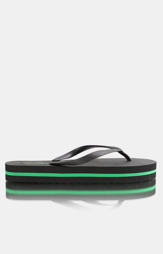 Ladies Deck Flip Flops - Black