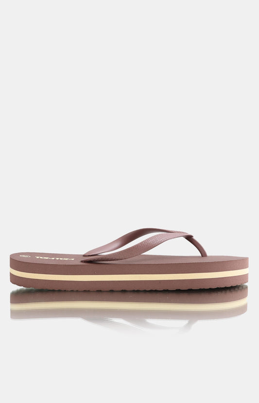 Ladies Deck Flip Flops - Mauve