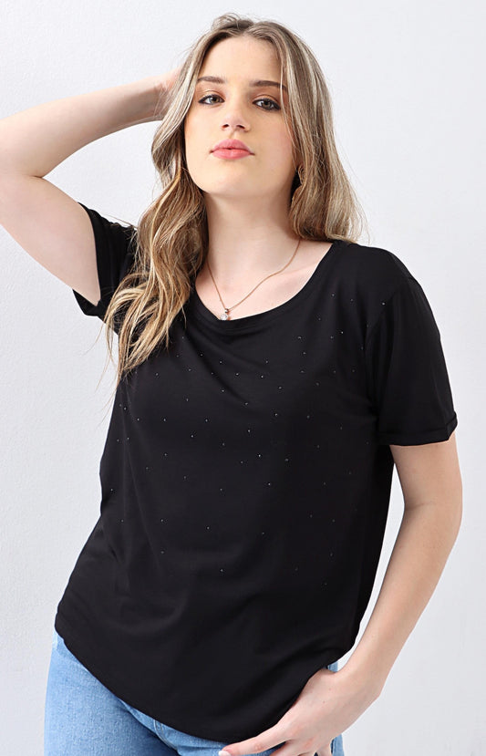 Ladies Bling T-Shirt - Black