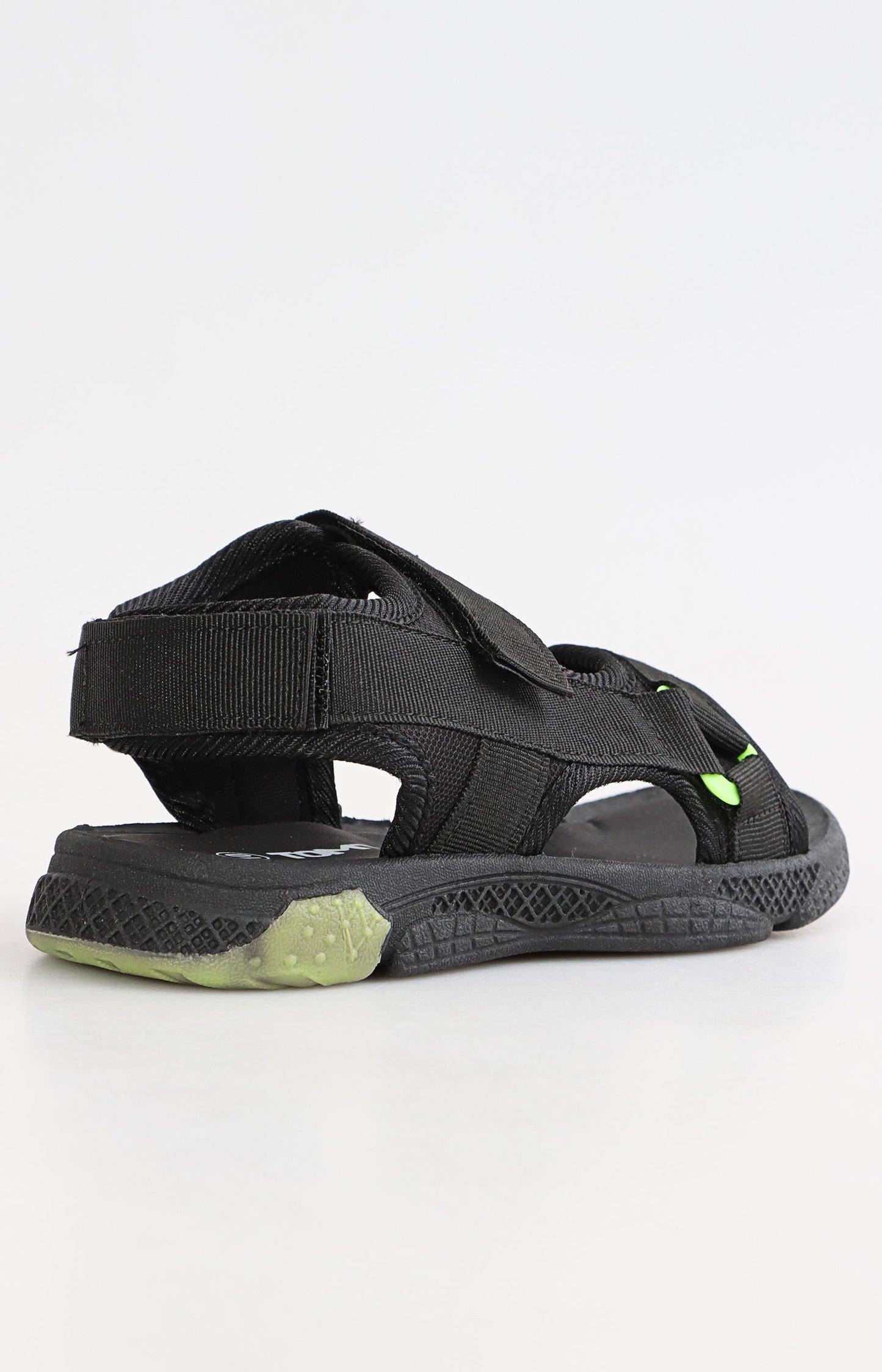 Boys Velcro Sandals - Black-Green